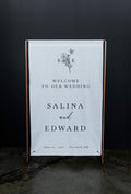 Fabric Wedding Welcome Sign Modern Wedding Welcome Sign Fabric Linen Custom Shower ceremony Boho Bridal Welcome Sign Wedding Ceremony Sign 3