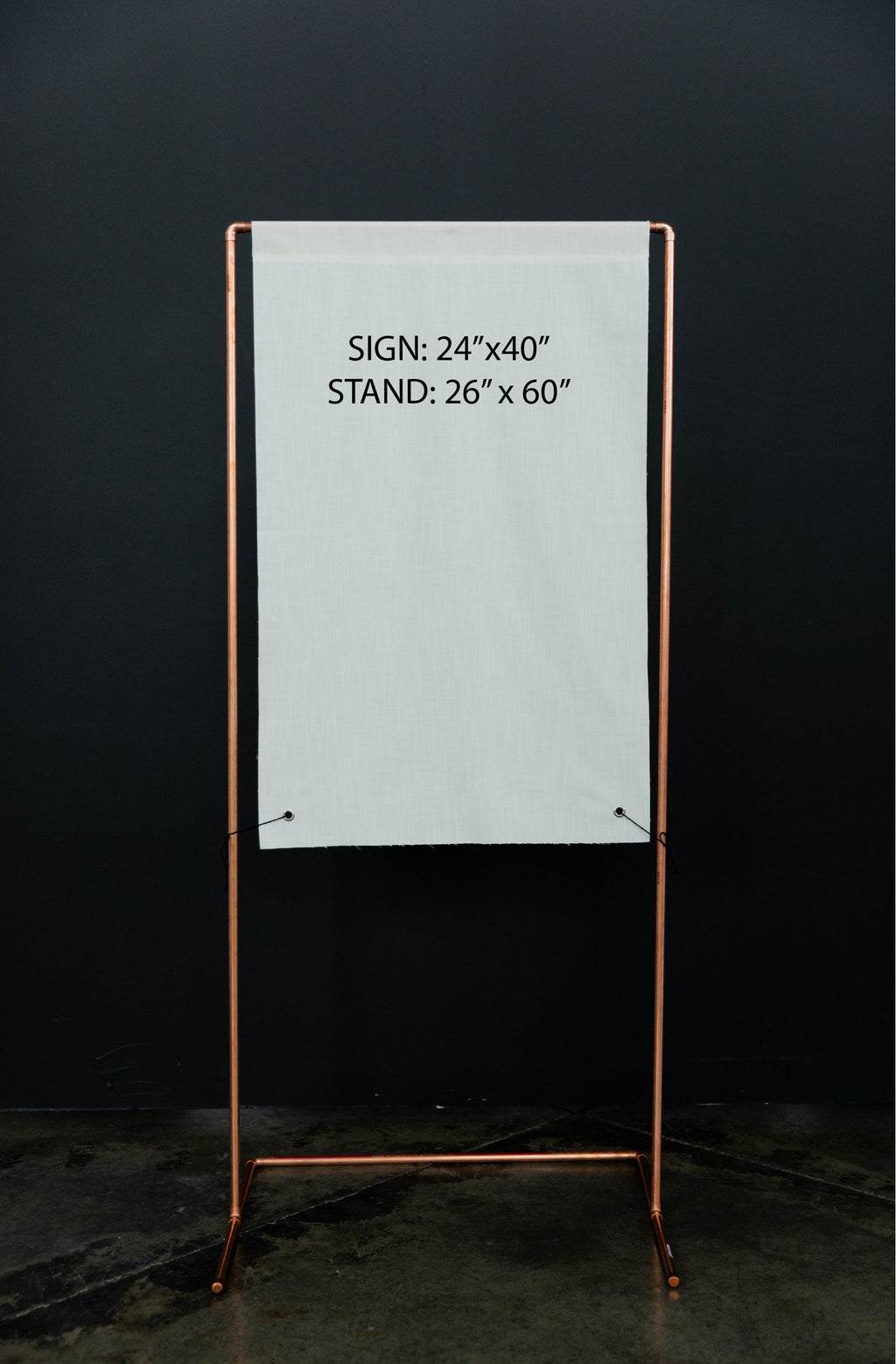 Wedding Sign Stands - Compactible Copper Stand