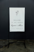 Fabric Wedding Welcome Sign Modern Wedding Welcome Sign Fabric Linen Custom Shower ceremony Boho Bridal Welcome Sign Wedding Ceremony Sign 1
