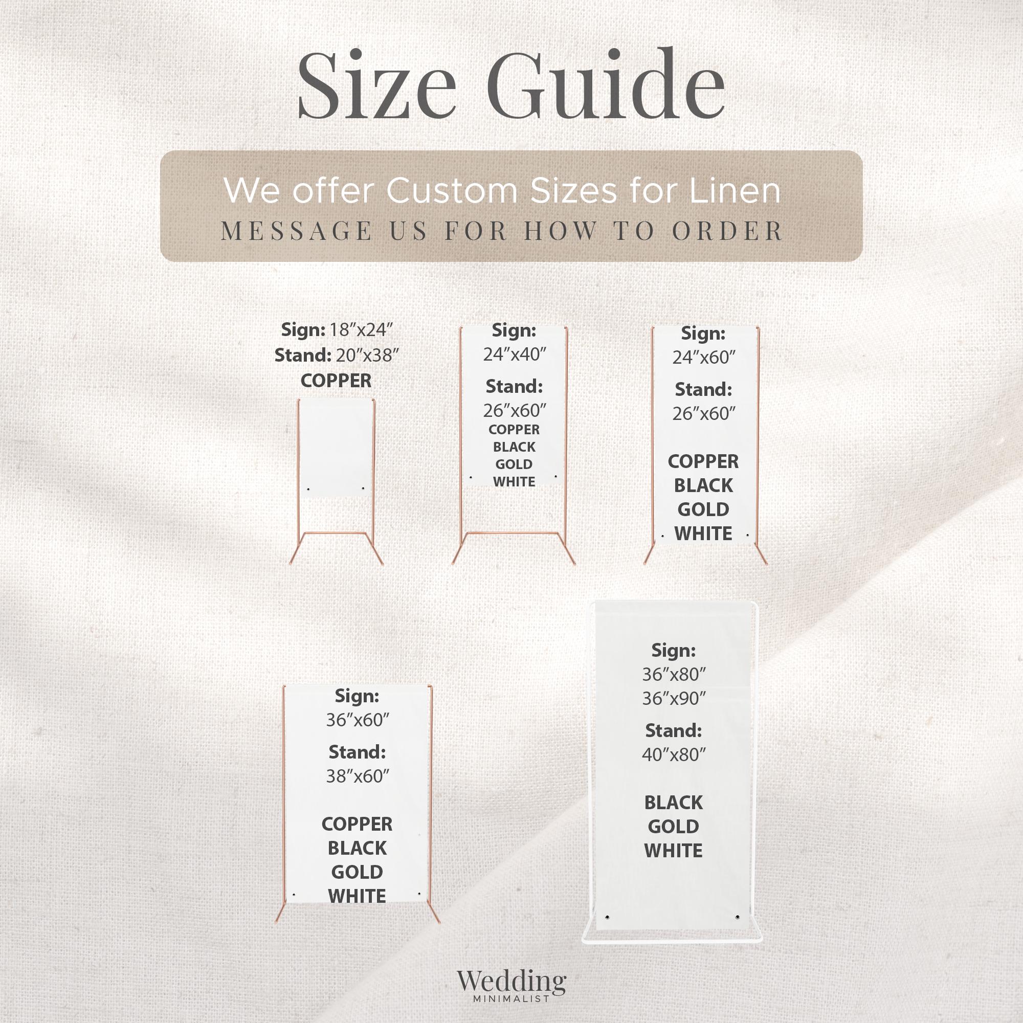 Wedding Sign Stands - Compactible Copper Stand