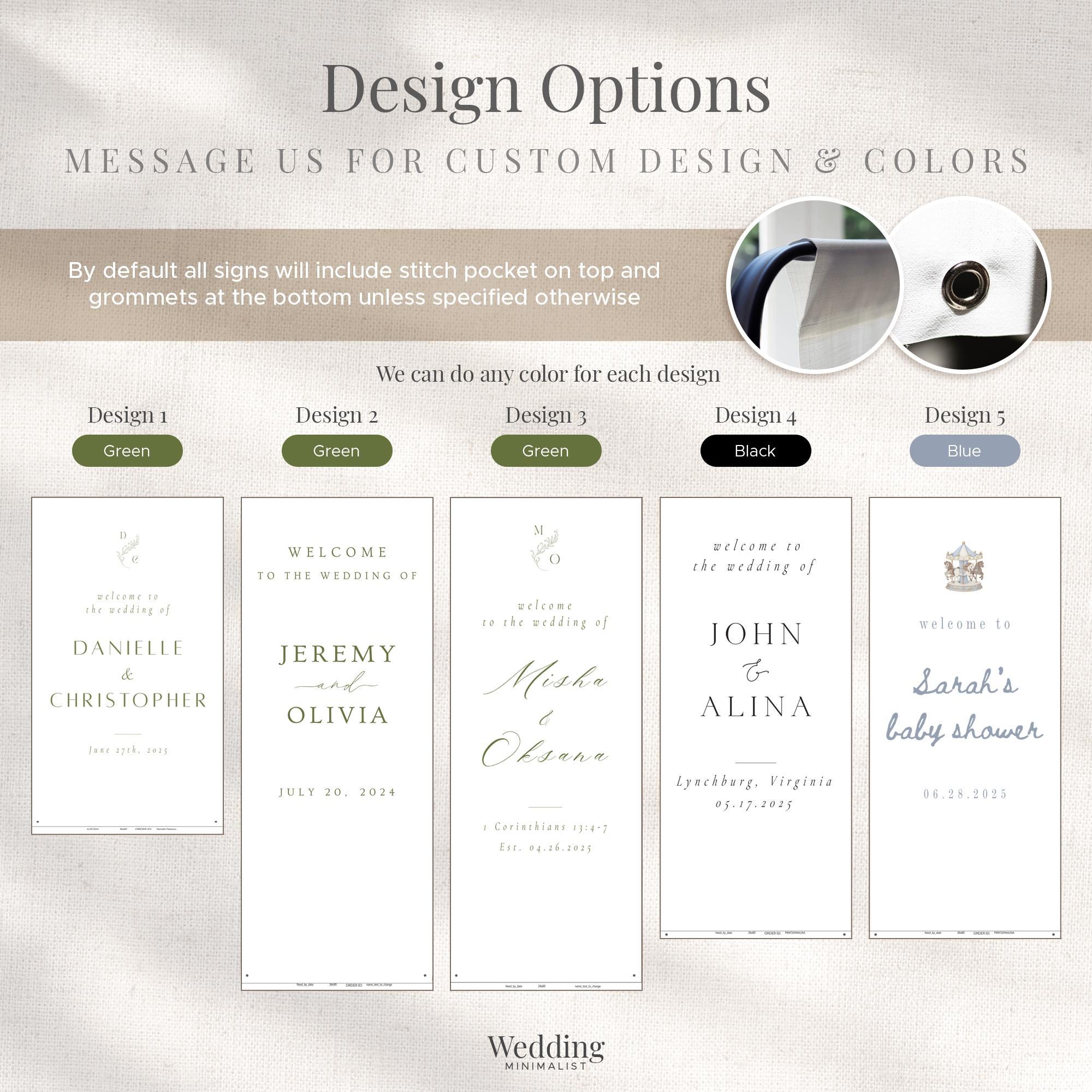 Fabric Wedding Welcome Sign Modern Wedding Welcome Sign Fabric Linen Custom Shower ceremony Boho Bridal Welcome Sign Wedding Ceremony Sign 4