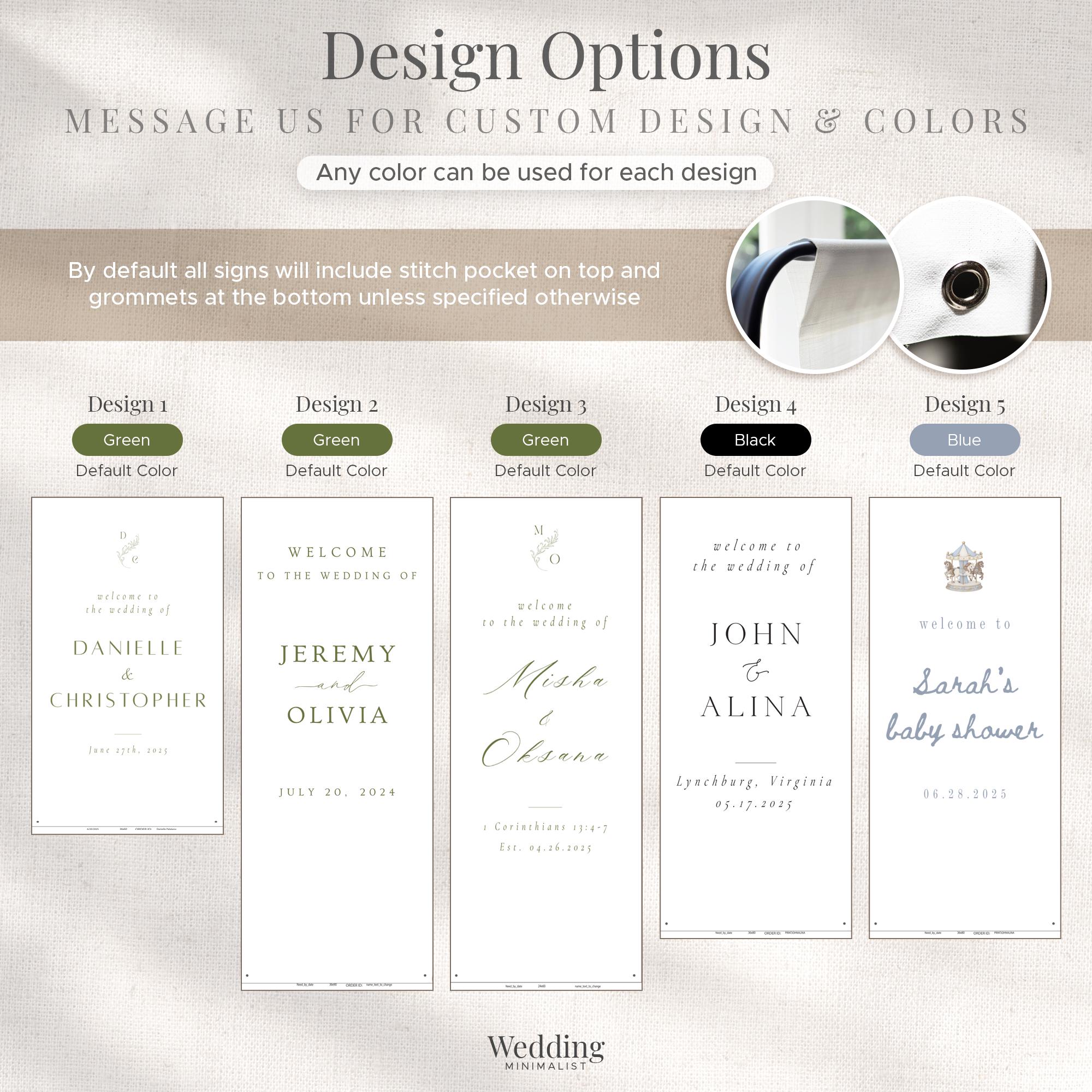 Fabric Wedding Welcome Sign Modern Wedding Welcome Sign Fabric Linen Custom Shower ceremony Boho Bridal Welcome Sign Wedding Ceremony Sign 1